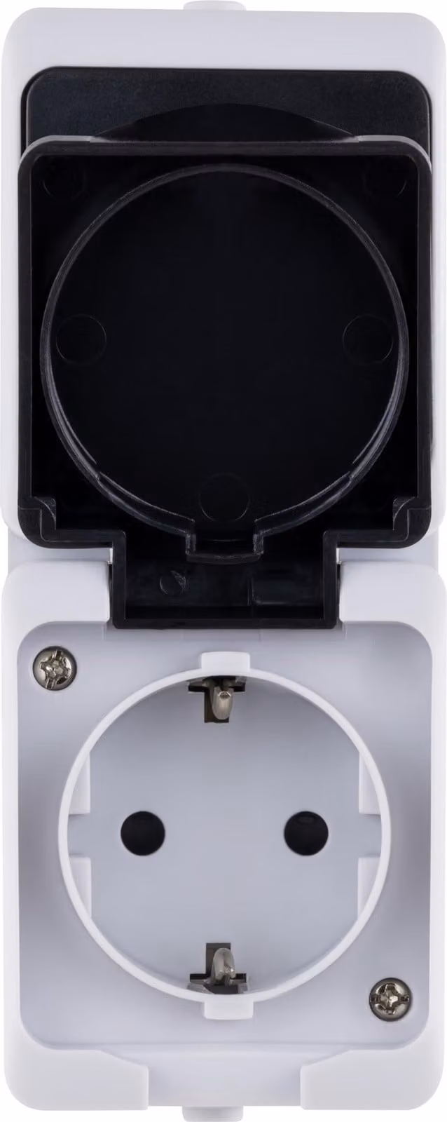 REV AquaMini interruttore combinato presa di corrente da superficie IP54 impermeabile compatto salvaspazio mini