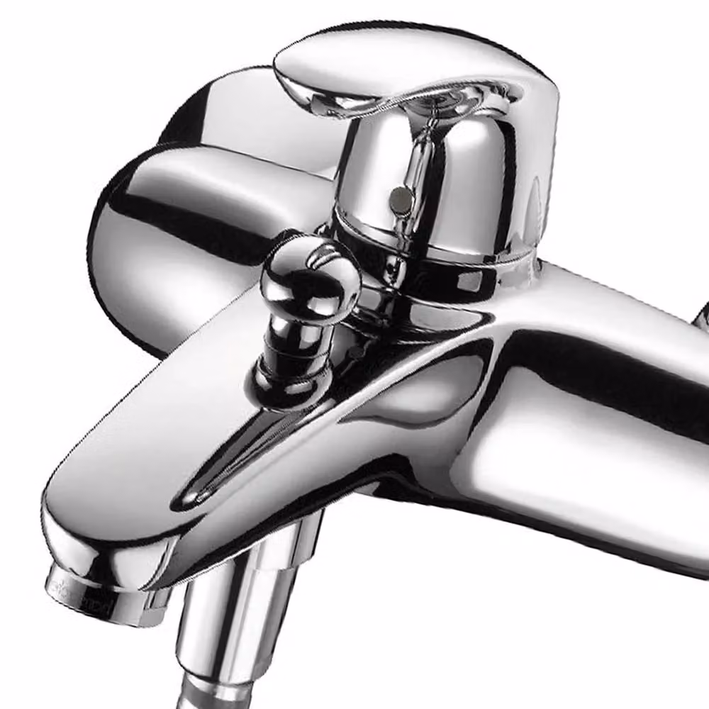 Miscelatore monocomando per vasca Hansgrohe serie Avista in ottone cromato argento – 2