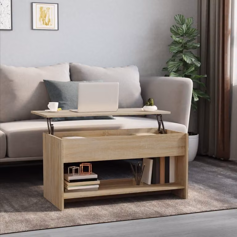Maison Exclusive - Tavolino Sonoma in rovere 102x50x52,5 cm Materiale ligneo