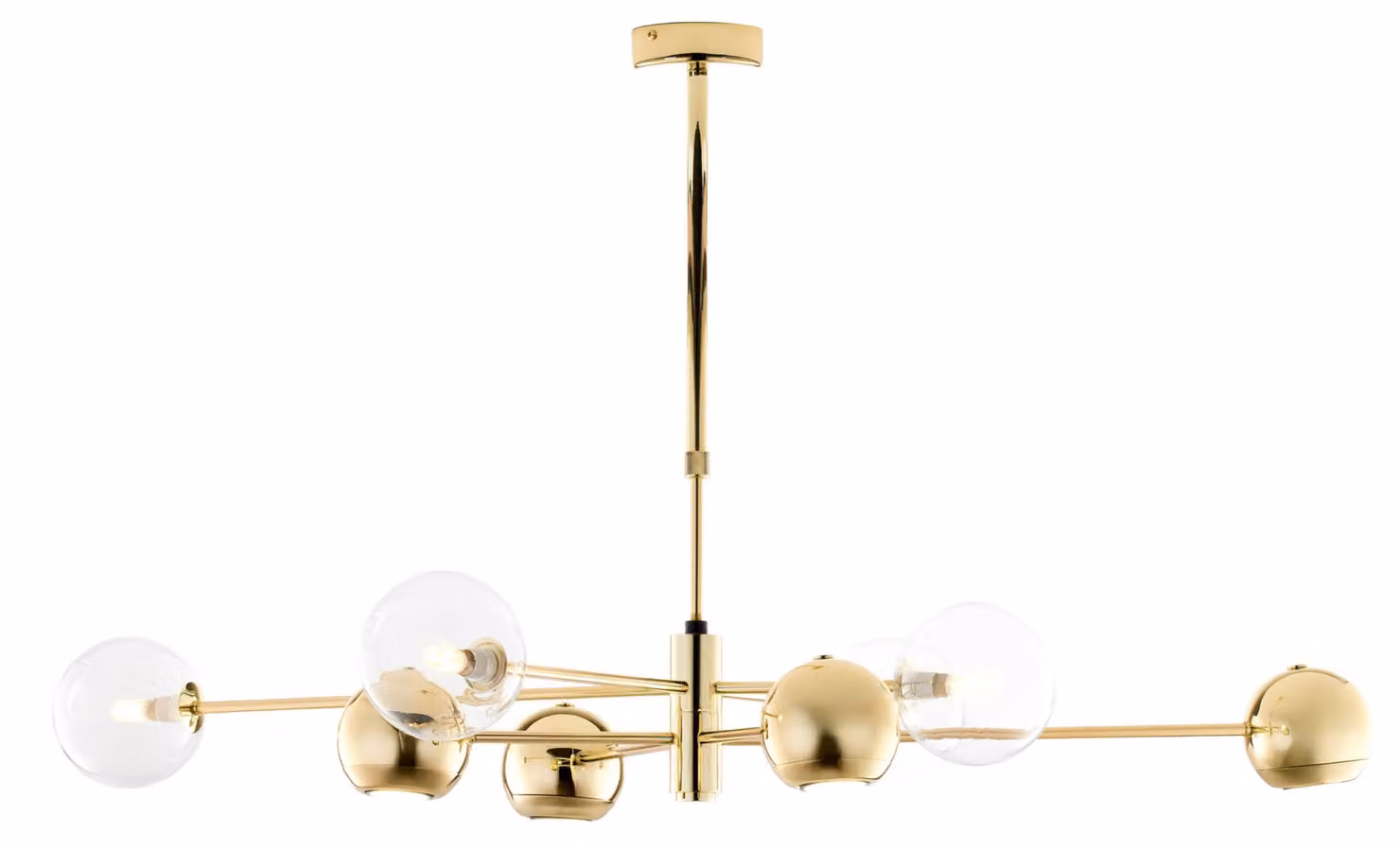 Lampada a sospensione MOKA dorata 8xGU10x10W in metallo, dimensioni: 69x100x95,5 cm, IP20, Jupiter