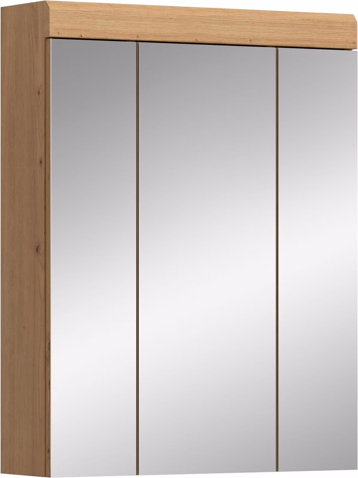 Armadio a specchio per bagno Scout - Artisan rovere 3 ante 60 x 79 cm