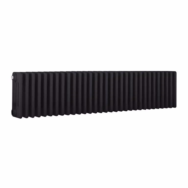 Radiatore Orizzontale a Colonne (4 Colonne) 300mm x 1415mm - Nero (Midnight Nero) - Regent