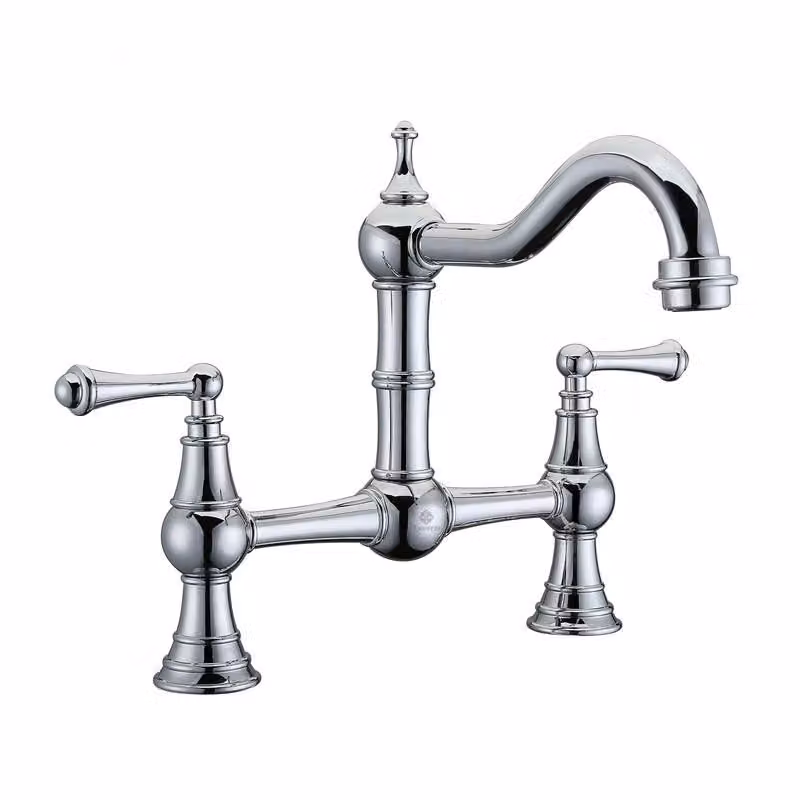 Miscelatore lavello cucina retro argento cromo CHESTER