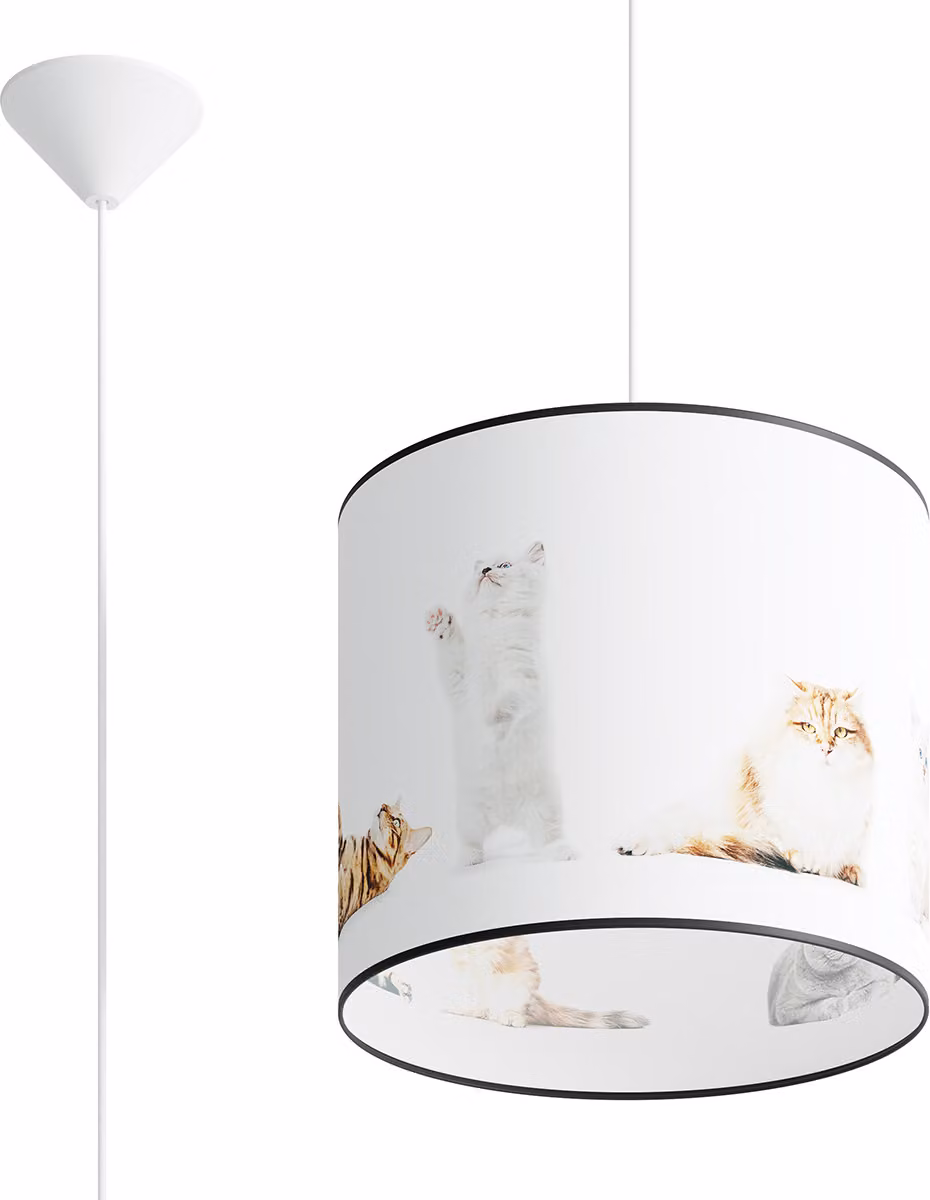 Lampada a sospensione MRUCZKA multicolore 1xE27x15W in plastica, dimensioni: 95x30x30 cm, IP20, Pure Lume