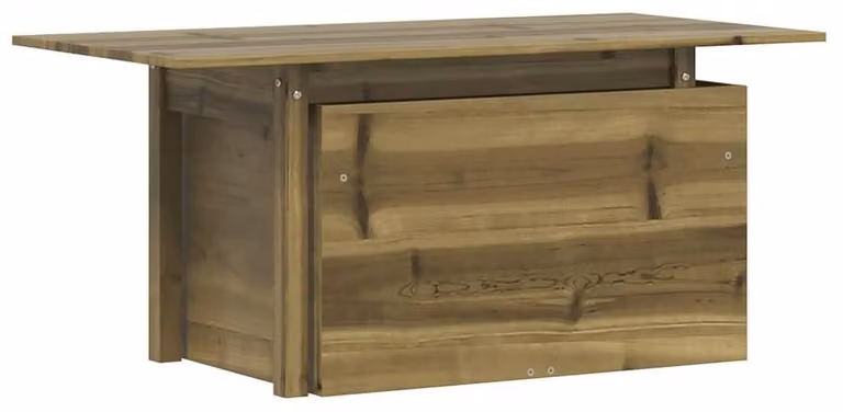 Tavolo da giardino in legno regolabile, 100 x 50 cm