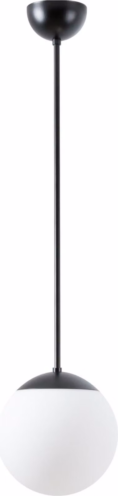 OSMONT ADR52918 ADRIA P1 apparecchio a sospensione in vetro bianco/nero IP40 25W E27