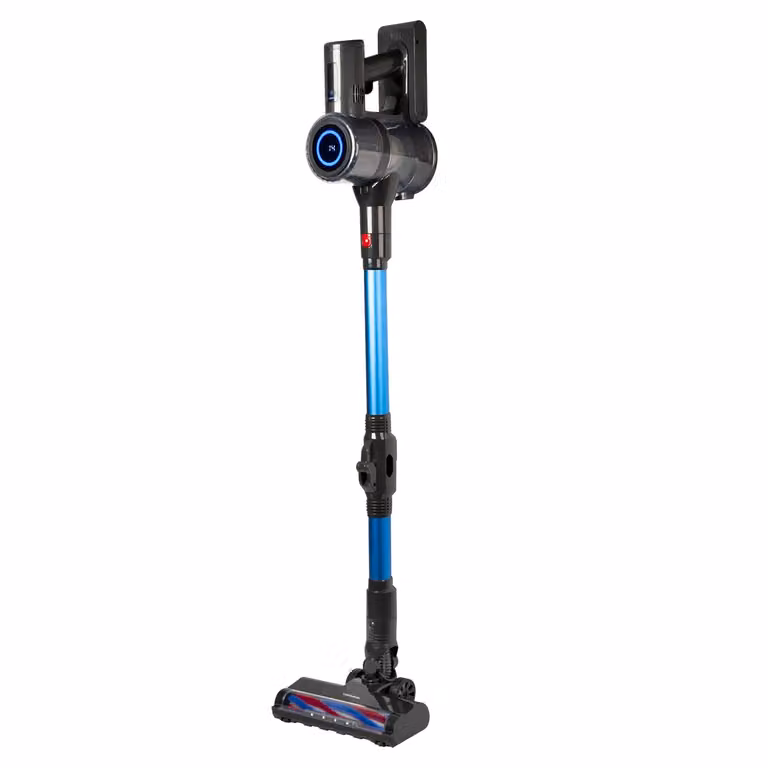 Scopa Elettrica Cordless Ciclonica DICTROLUX Blue Storm 2 in 1 da 250 Watt, Senza Sacco con Filtro HEPA e Luci LED