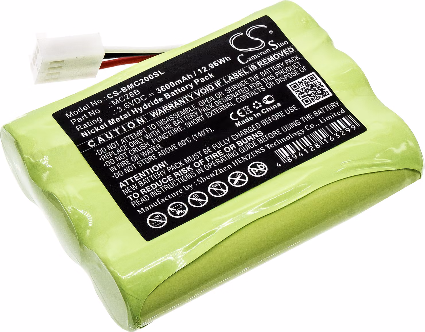 TECHTEK Batteria compatibile con [Beamex] MC2, MC2-IS, MC2-MF, MC2-PE, MC2-TE, MC4 sostituisce 8036140, per MC28B, per MC2BP