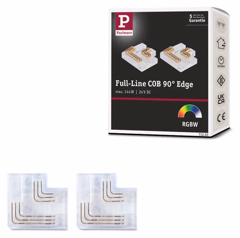 Paulmann MaxLED, striscia LED COB a 90°, gamma completa