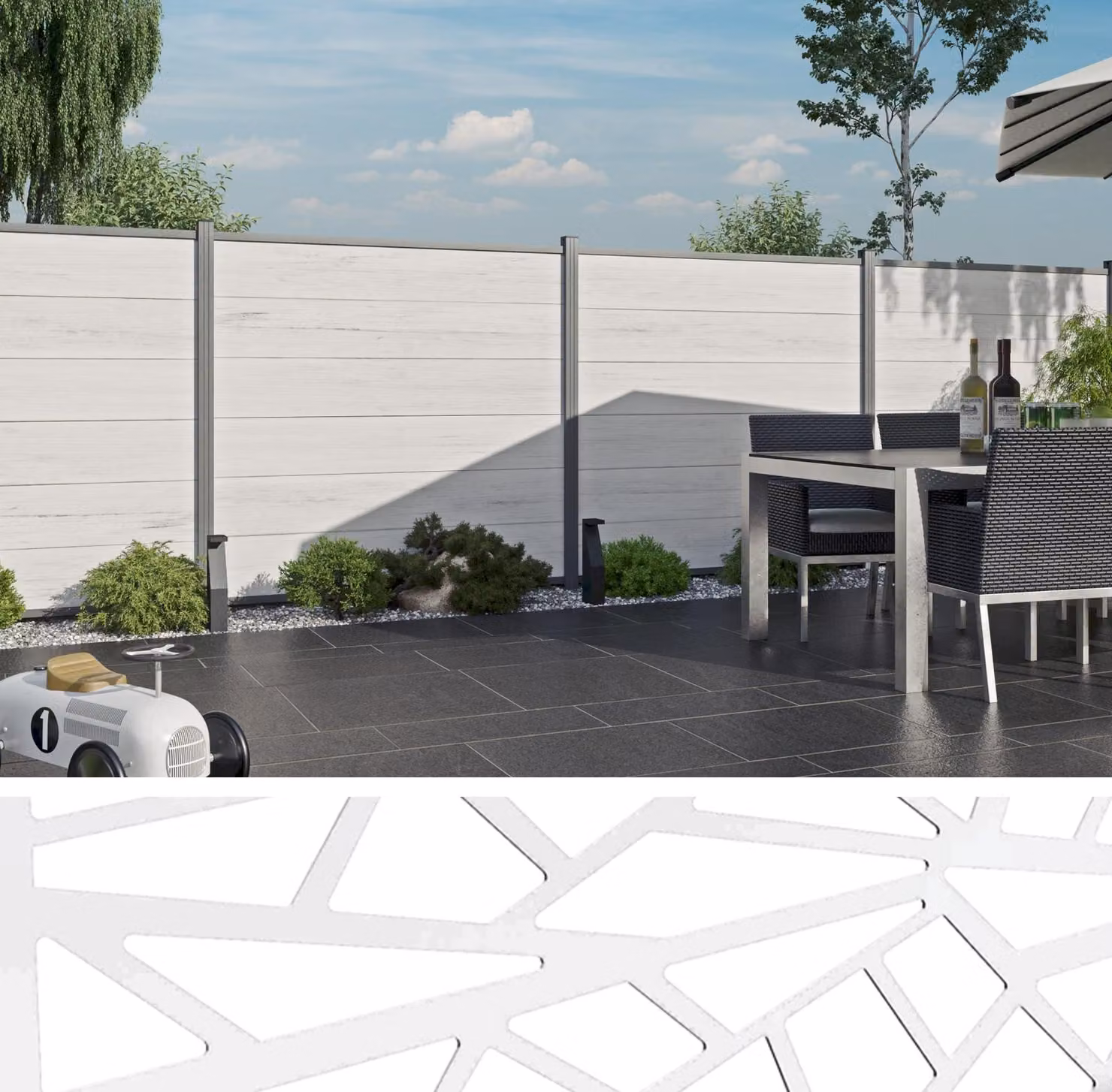 TeJe ECOSTECK-Gitterfüllung Design 20 x 280 x 1800 mm