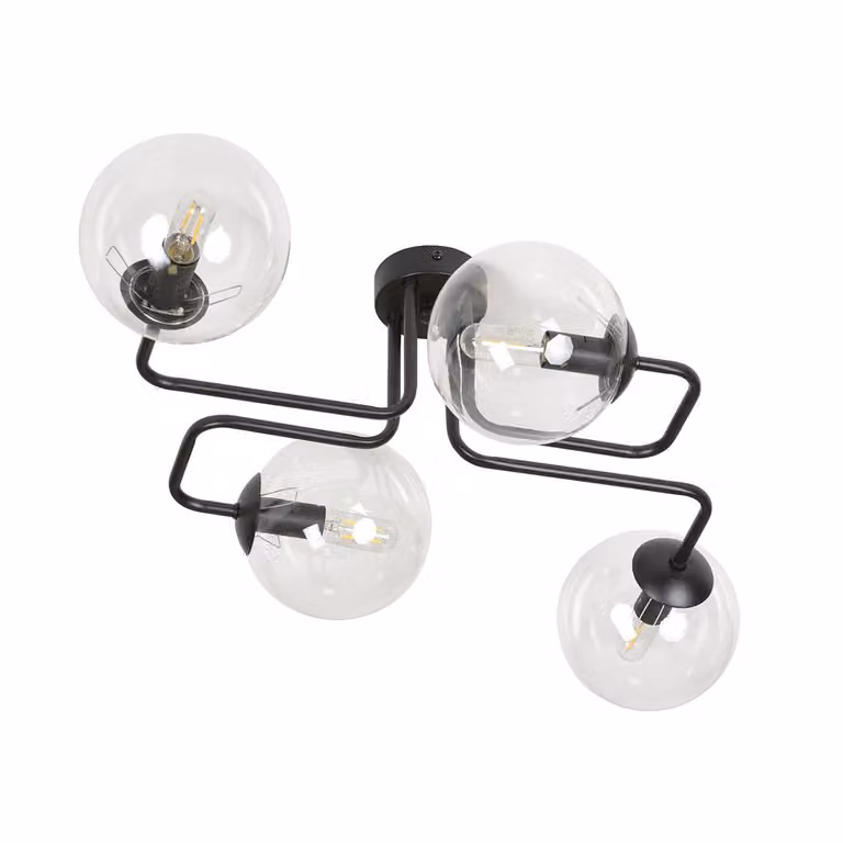 LAMPADA DA SOFFITTO Emibig 4xE14 40W BRENDI 4 PZ/TRASPARENTE 831/4