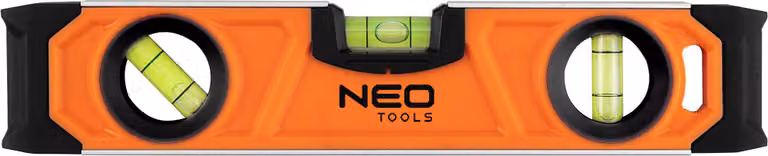 NEO TOOLS Livella in alluminio - Livella fissata, accuratezza m, precisione rettificata 23 cm
