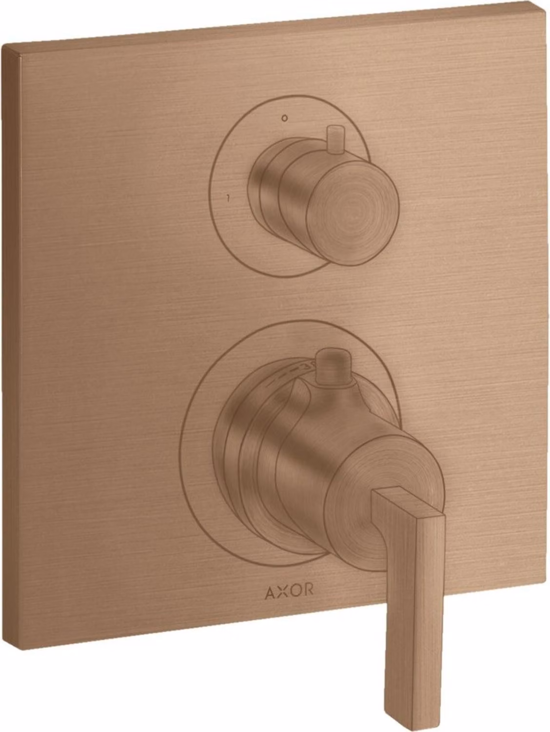 hansgrohe AXOR Citterio thermostat encastré avec vanne d'arrêt/changeur, béqu'illes, 2 consommateurs, 39720310, 39720310