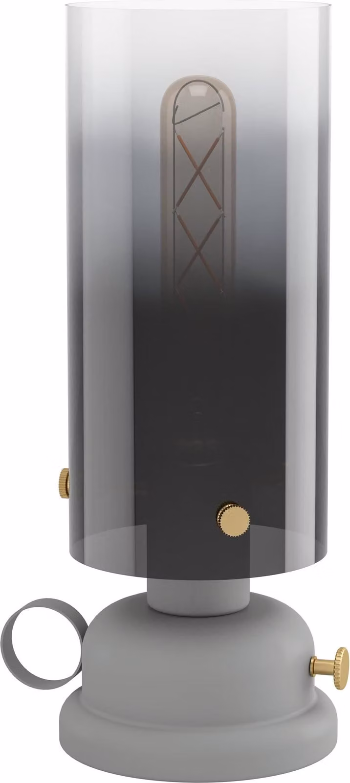 Lampada Da Tavolo Vintage Gargrave Acciaio Grigio 1 Luce E27