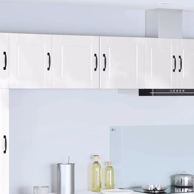 Mobile da cucina con porta 2 pz-Set di 2 Armadio da cucina Bianco Lucido 40 x 31 x 40 cm 121951