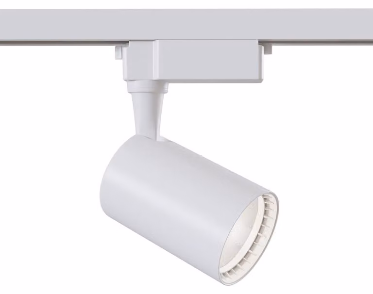 Faretto Per Binario Vuoro In Metallo Bianco 1 Luce Calda
