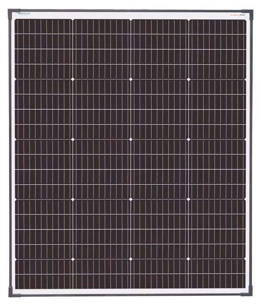 Pannello solare monocristallino - Potenza: 150 W - Tensione: 36 V - Dimensioni: 76,5 x 101 cm - Materiale: vetro - Adatto per sistemi off-grid