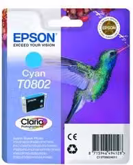 Cartuccia per stampante Epson Serie Colibrì Ciano CLARIA T0802 C13T08024011