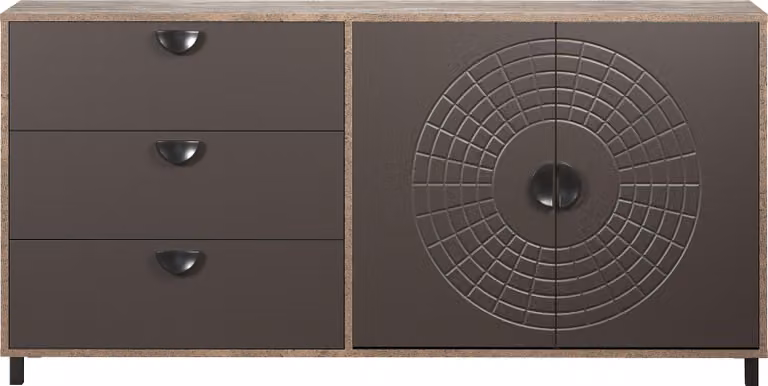 Calicosy - Credenza 2 ante e 3 cassetti L176 cm - FUSION