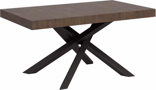 Tavolo da pranzo allungabile Volantis GIORDANOSHOP in legno color noce, L/P/H: 160-420 x 90 x 77 cm