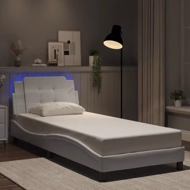 Giroletto con LED senza Materasso Zadar Bianco 90x200 cm 3214083