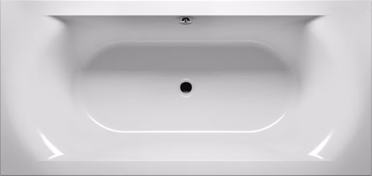 RIHO Linares Baignoires rectangulaires, version droite, variante Plug&Play, 2 places, blanc brillant, B144011005, B144011005
