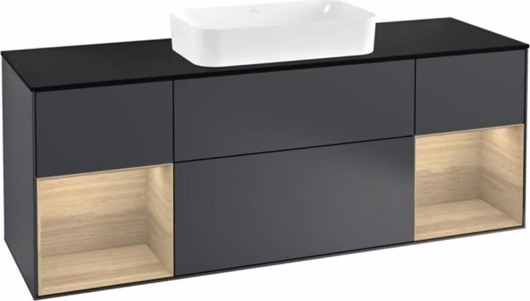 Mobile V&B Piastra di copertura blu m Finion 160x60cm, Reg Oa ven, md bl. m Laccato