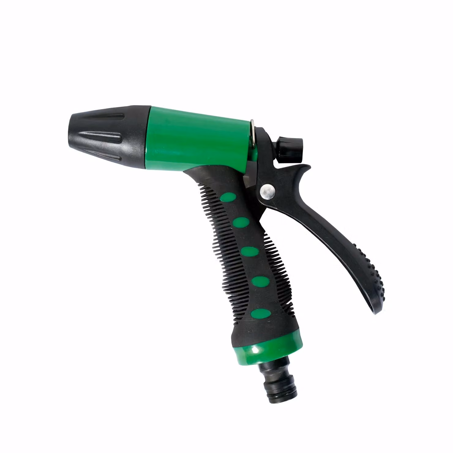 Lancia a pistola per giardino Vestiamo Casa Giardino con getto regolabile, colore verde, attacco 1/2"
