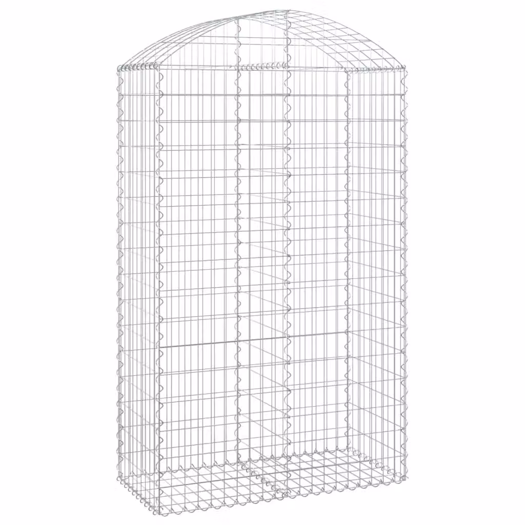 Cesto Gabbione ad Arco 100x50x160/180 cm Ferro Zincato