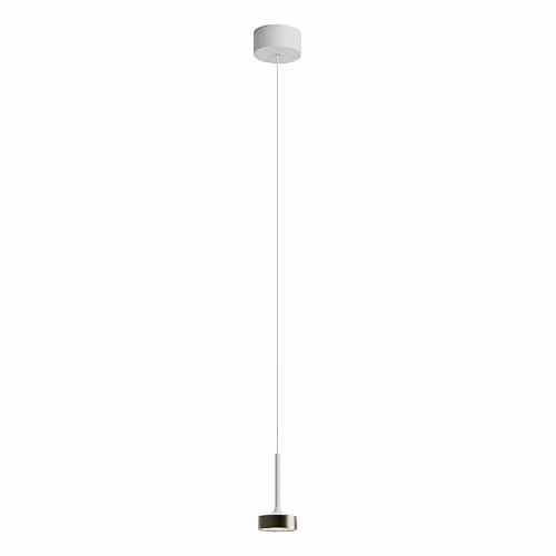 Hole - Lampadario a sospensione a LED, 7 W, 38 °, 3000 K, CRI90, in alluminio, colore: Bianco/Bronzo, sospensione per illuminazione d'accento, gruppo Rossini