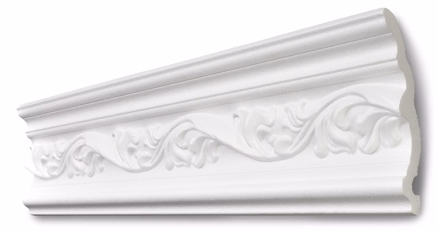 Profilo decorativo Decosa G34, bianco, 75 x 120 mm, lunghezza: 2 m - 10 pezzi
