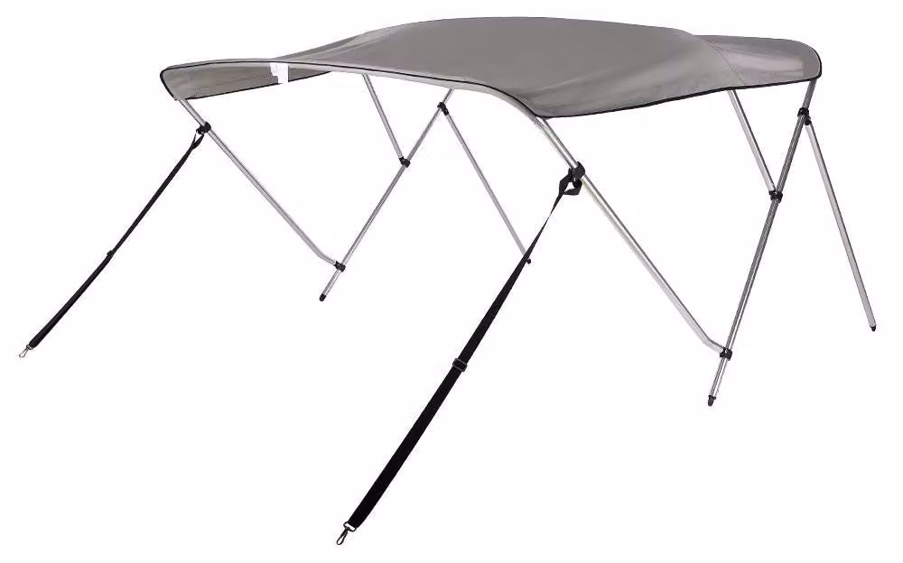 Copertura parasole in tessuto per tenda da barca tipo "Bimini", colore grigio