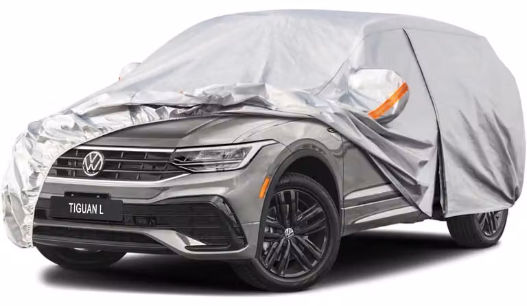 Copertura per auto impermeabile e traspirante, compatibile con VW Tiguan L/Allspace (2016-2025), colore argento