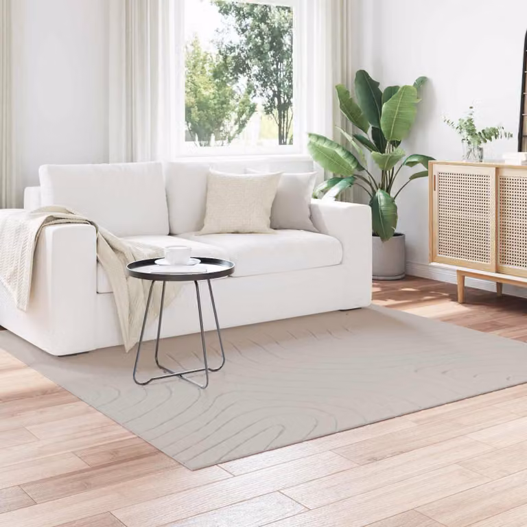 vidaXL Tappeto PALMERAS per interno ed esterno, Beige, 200 x 200 cm