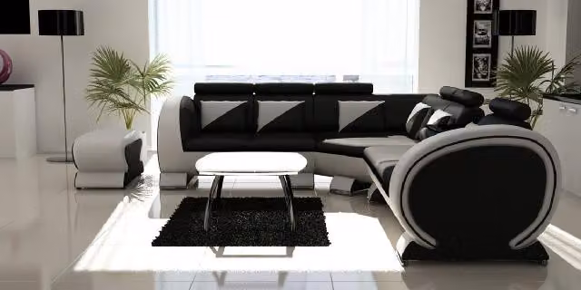 Designer Ecksofa Wohnlandschaft Couch Sofa Polster Garnitur Lounge Sofas Couchen