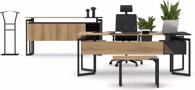 Schreibtisch Büroschrank Kommode Couchtisch Arbeitszimmer Set Büromöbel
