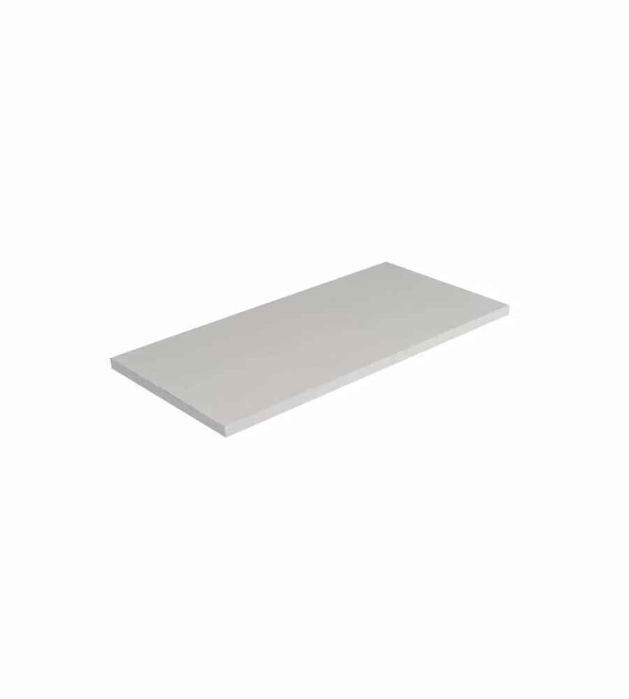 Pircher Mensola in Legno Bianco Melaminico 4 Lati Bordati - 60x100 cm