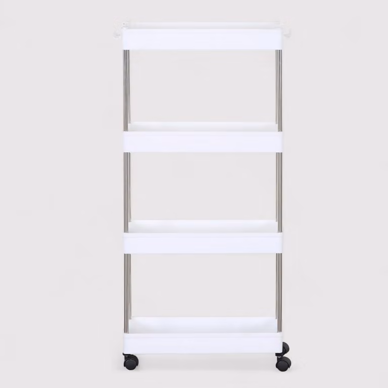 Aglaia - Carrello multiuso per cucina o bagno con 4 ripiani