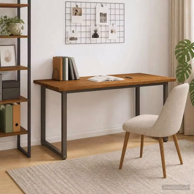 Tavolo da pranzo quadrato 160 x 70 x 75 cm Naturale 3425184