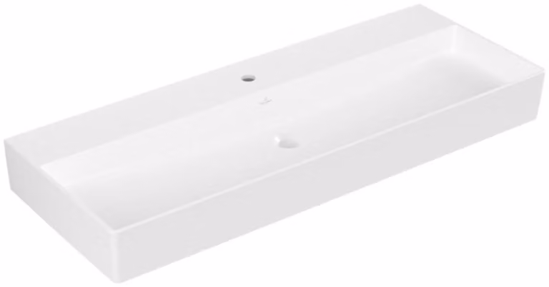 Villeroy & Boch Memento 2.0 lavabo mural, 1 trou pour robinet, sans trop-plein, rectifié, 1200x470mm, 4A22CH01, 4A22CH01