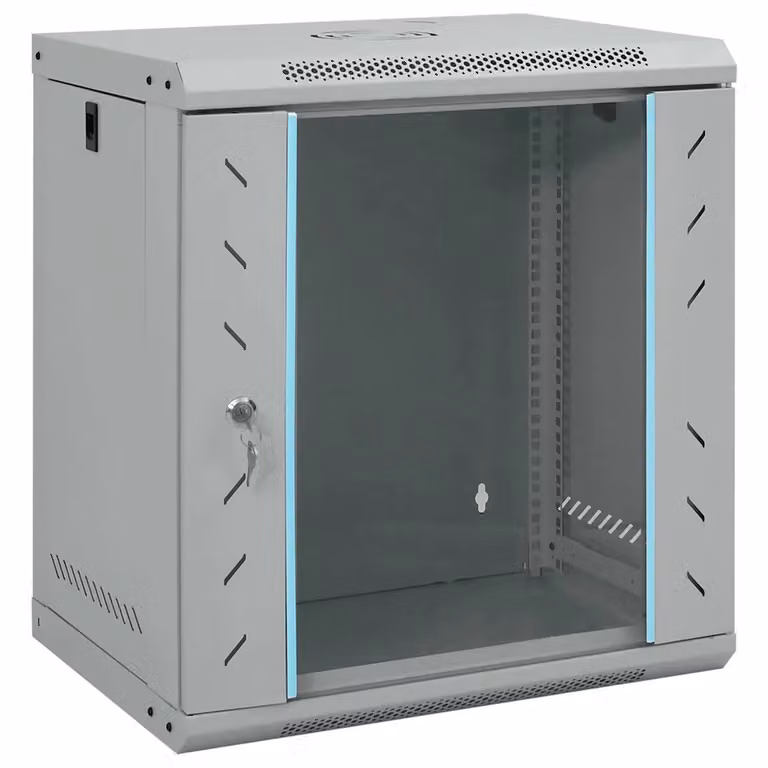 Armadietto in rete vidaXL in acciaio Grigio L 53 x P 45 x H 60 cm