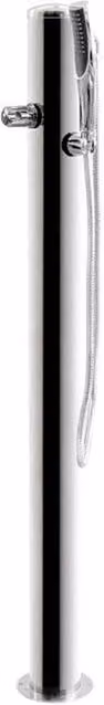 Doccia da Giardino Rubinetto e Braccio Doccia ATI Docce Flex-R Inox Anodizzato
