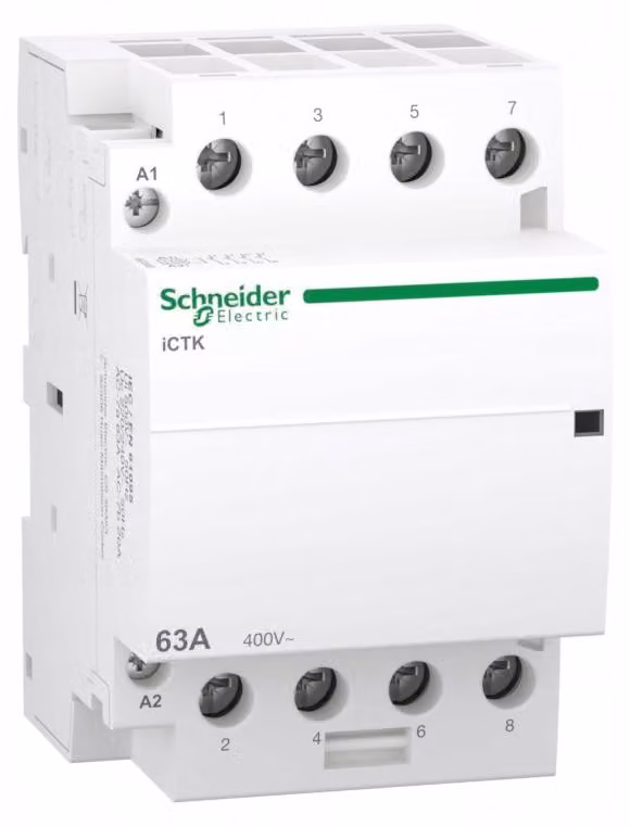 ICTK50-63/40: Interruttore modulare 63A, 4 poli, 50 Hz, 220-240V AC, serie ACTI 9, modello A9C40463
