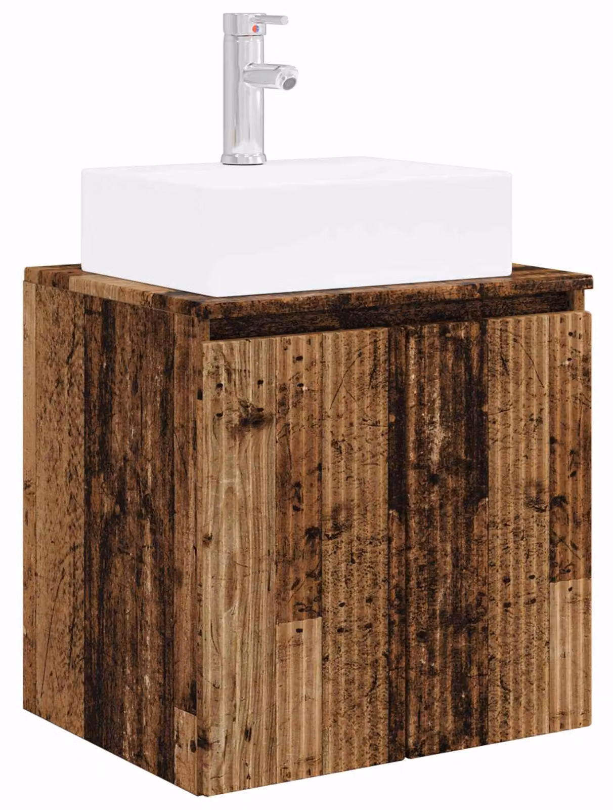 Mobile Lavabo da Parete Legno antico 49,5 x 41 x 62,5 cm