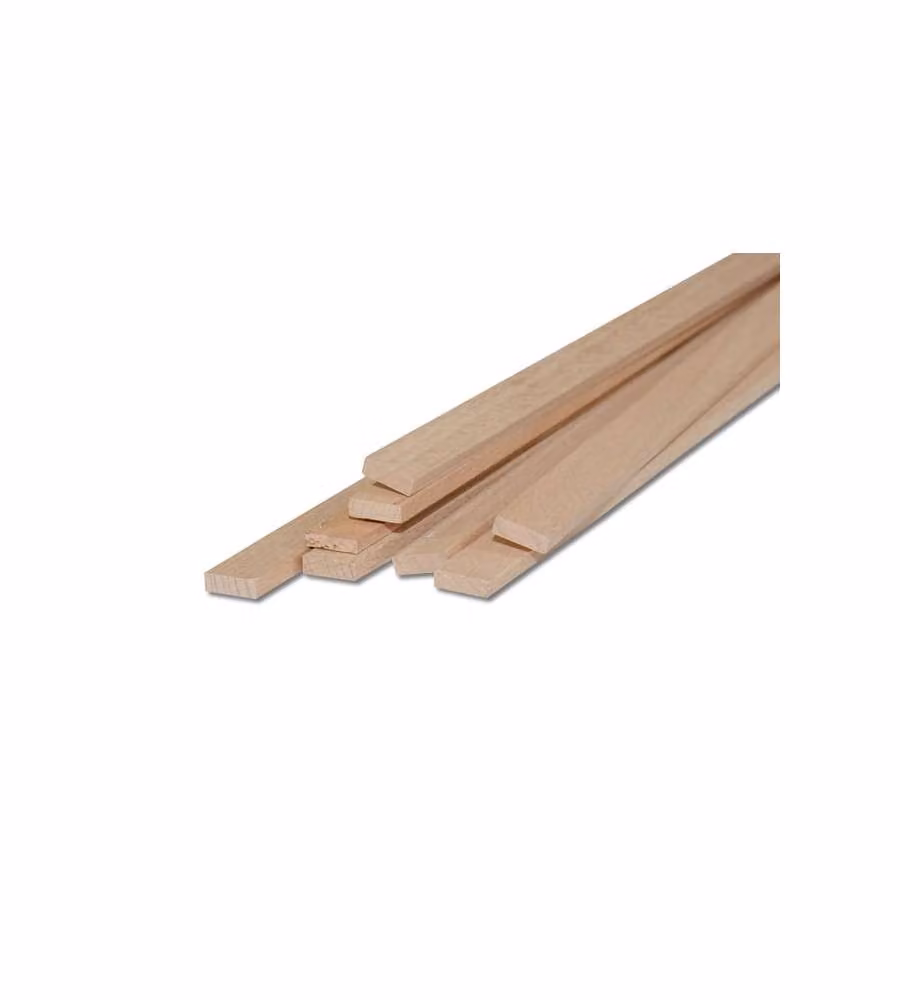 Pircher Listelli Faggio Piallati 5x15x1000 mm - Legno Naturale - 1,5 cm