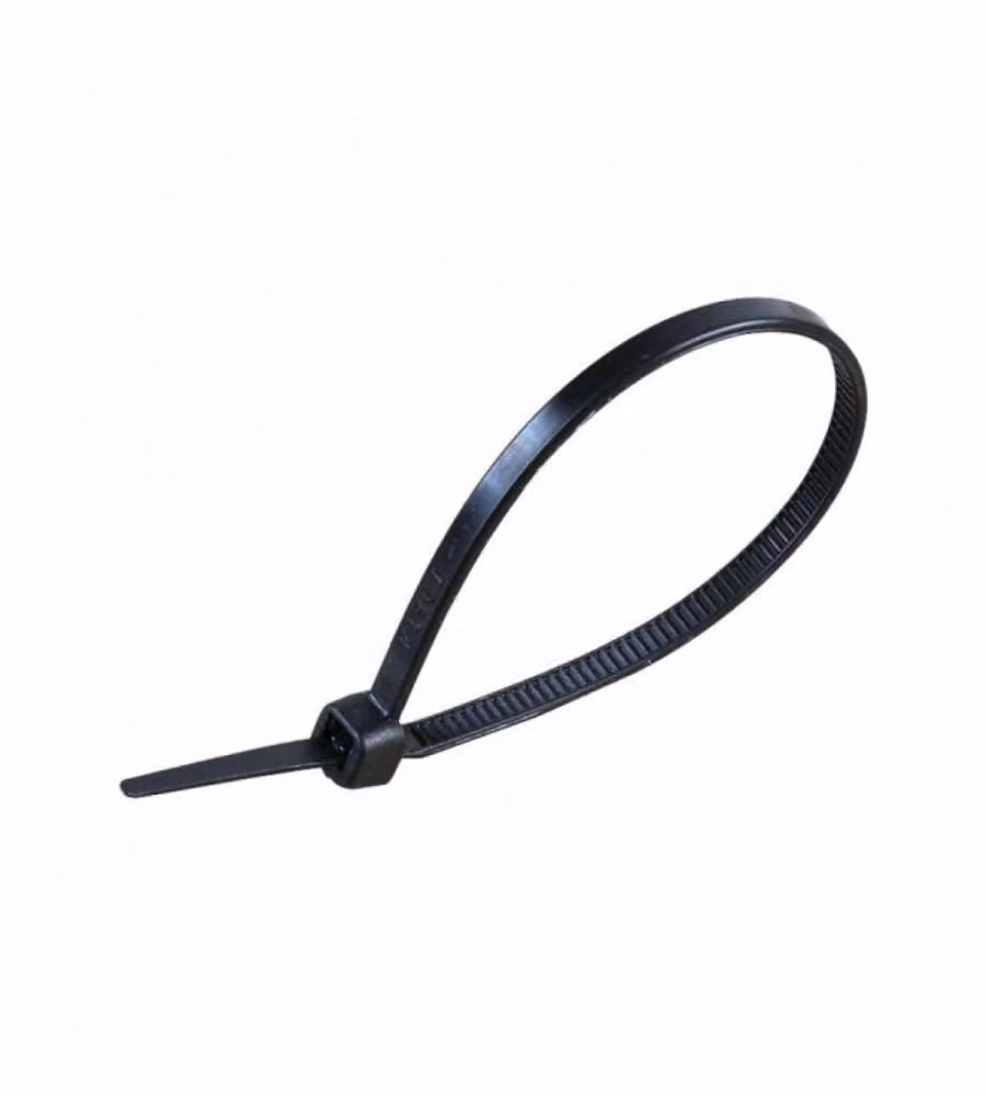 Fascetta per Cavi 2.5x200mm Colore Nero (Confezione 100 pezzi)