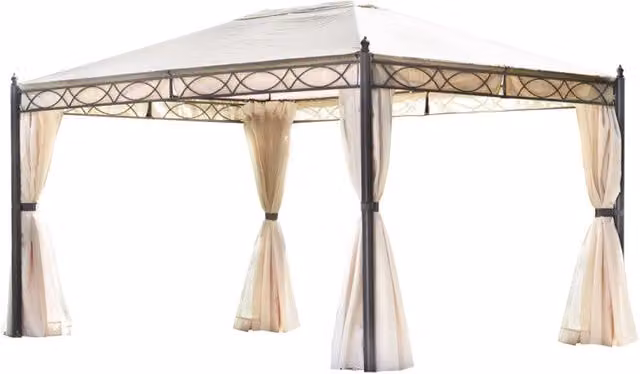 Gazebo rettangolare MOIA 3x4 in ferro epoxy antracite