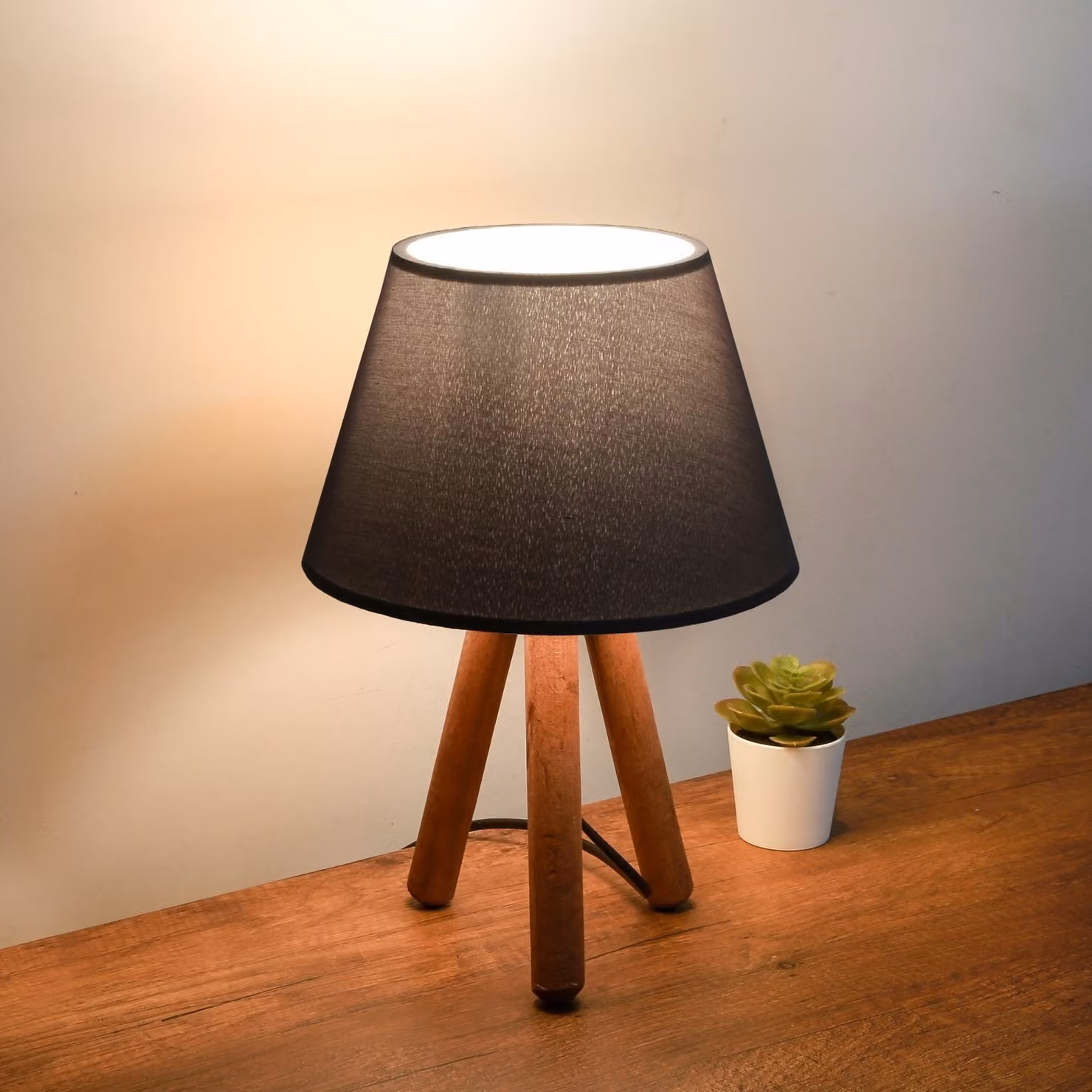 Opviq, AYD- AYDAXL, antracite, lampade da comodino, 22 x 17 cm, 100% PVC