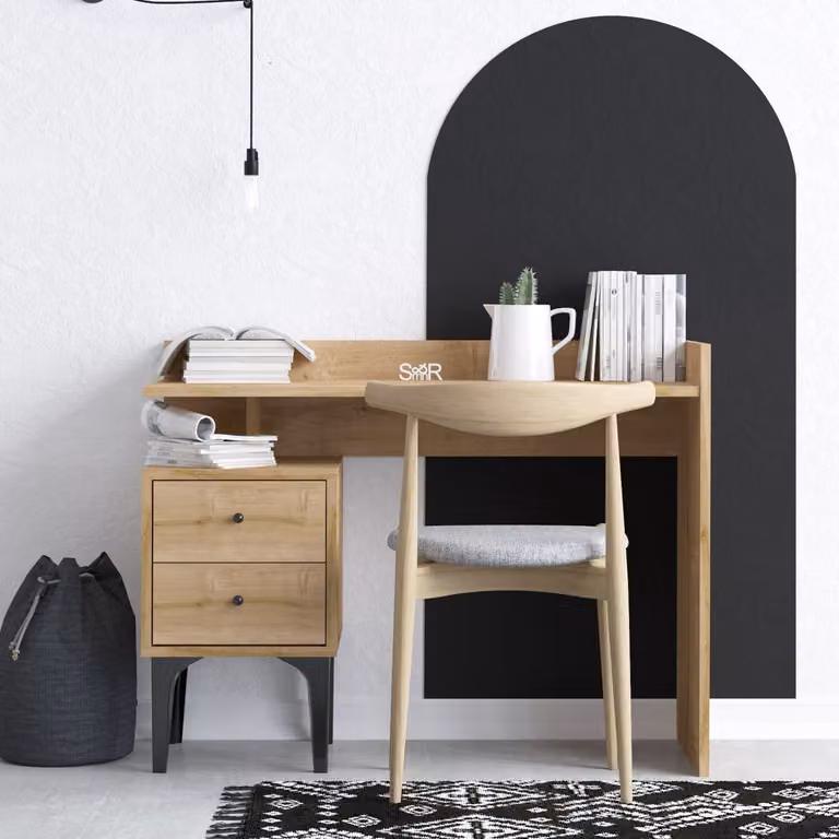 Skye Decor, Puuk - Dec0087, Scrivania, rovere, 100 x 80 x 45 cm