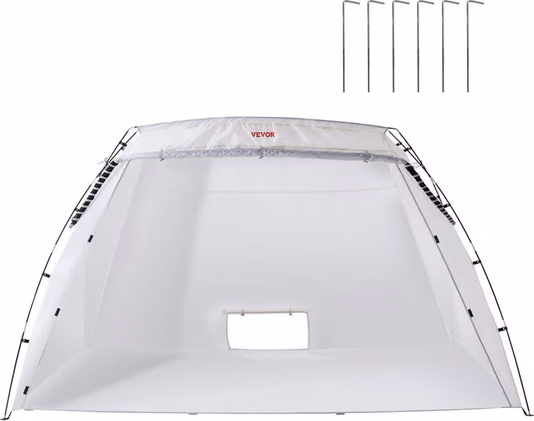 Riparo per verniciatura a spruzzo, tenda portatile per verniciatura a spruzzo 10x7x6 piedi con pavimento integrato e schermo in rete, cabina di verniciatura pieghevole pop-up per mobili, grande stazione di verniciatura fai da te per hobby